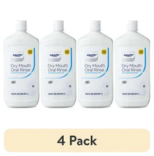 (4 pack) Equate Dry Mouth Oral Rinse, 1 L, Compare to Dry Mouth Oral Rinse