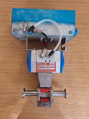 Edelstahl PN 100 5/8'' Kugelhahn mit Meca Inox 2GTX052S Stellantrieb & linker Steuerung