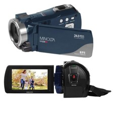 Minolta Video 1080 Camcorder 24MP 16x Digital Zoom Night Vision 3" LCD MN220NV