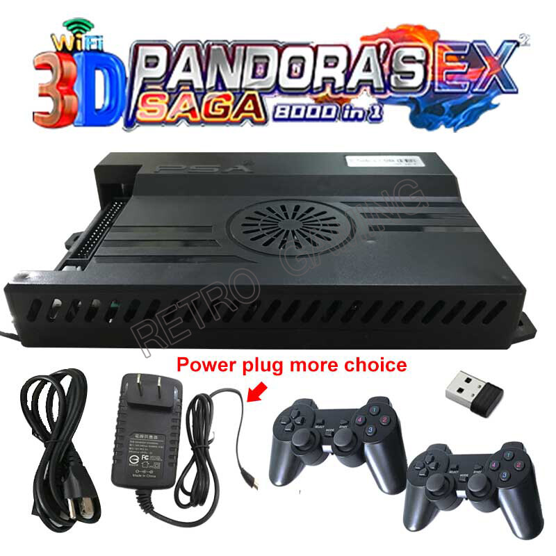 Pandora Box Saga EX 3D 8000 in 1 Arcade pcb Kit usb wireless