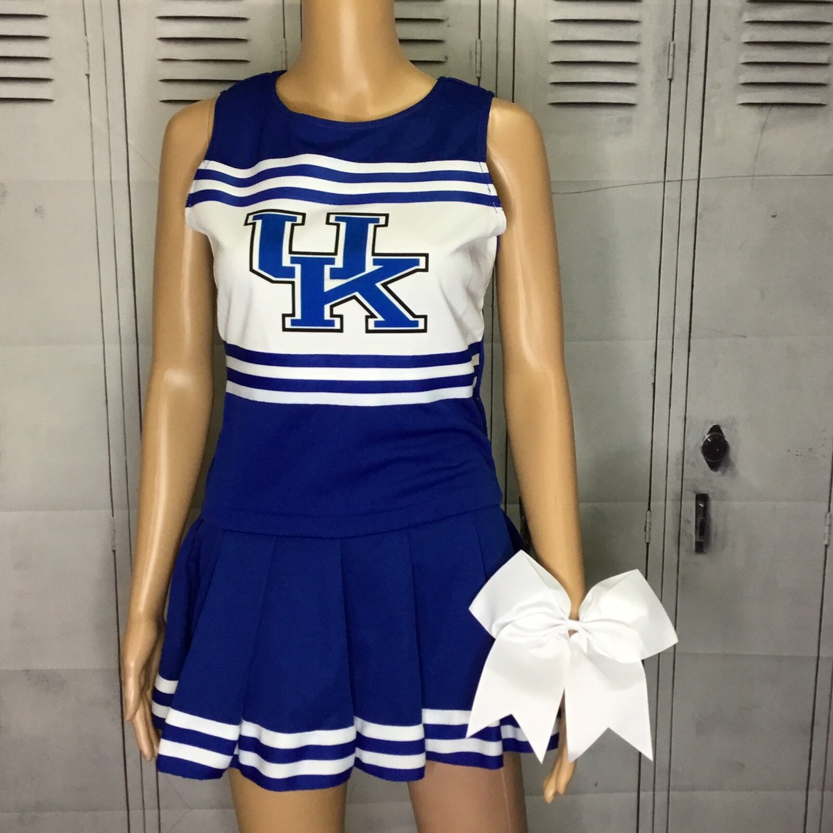 College Cheerleader Uniform DELUXE Custom Cheerleader Uniform Set For 18\, image size:1200x1200