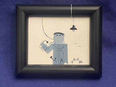 Artist painting Barbara Oldenburg Berlin from collection B.O. 1984 (11th)