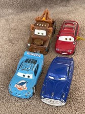 Disney Cars Mater, Bling Bling McQueen, Doc Hudson & Kit Revster Diecast 1:55