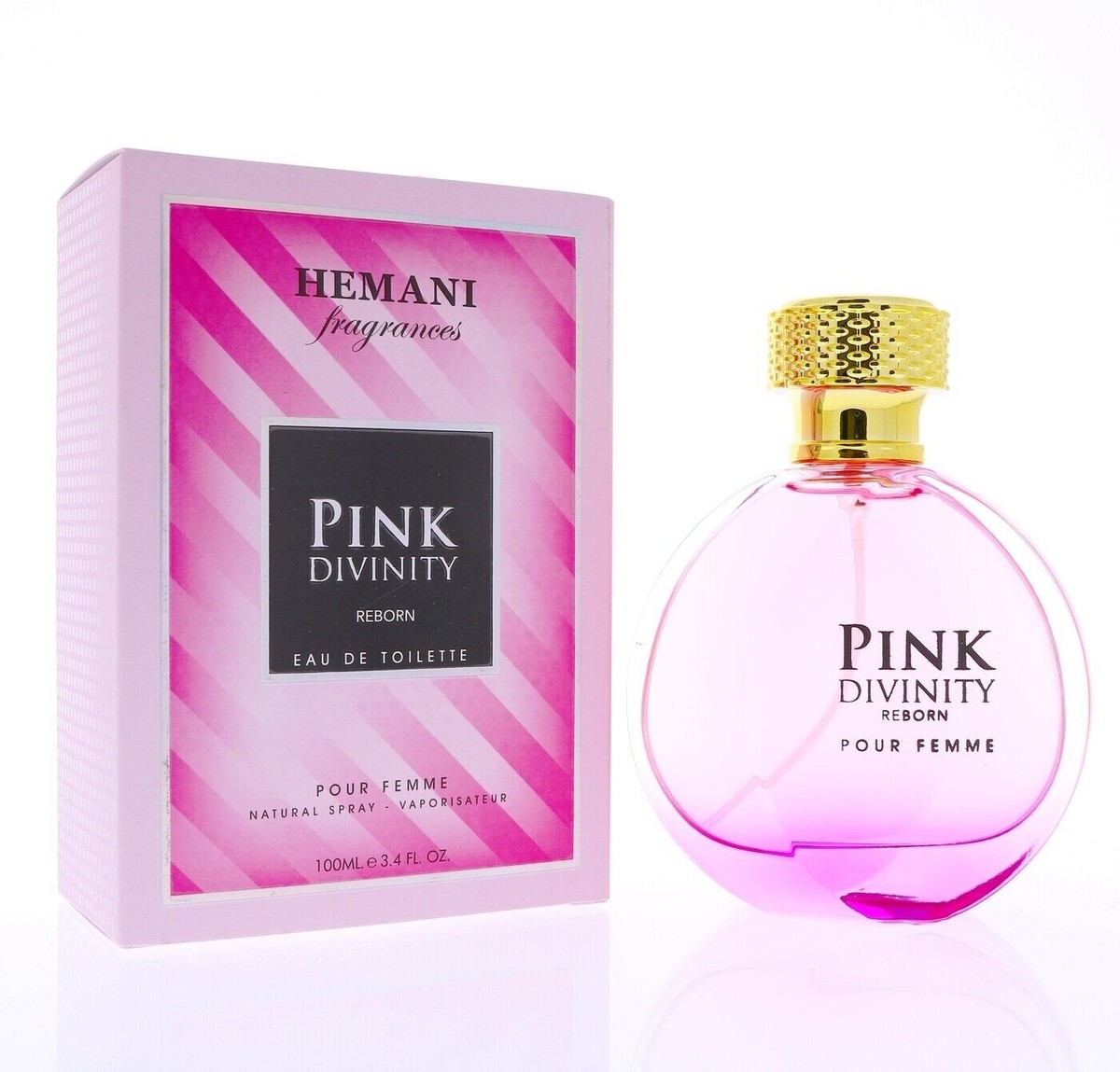 Hemani Pink 100mL EDP Eau De Parfum Long Lasting Fragrance Halal