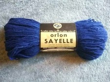 Du Pont Orlon Sayelle Knitting Worsted Weight Yarn Navy Acrylic 4 ounces 4 ply