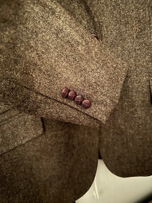 Jacke Jacket Westbury, Farbe Braun Gr. 52, klassischer Schnitt, Made In Italy