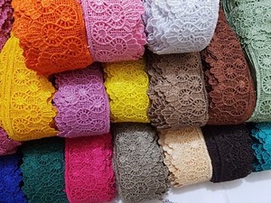 1 Yard Beautiful embroidered pattern lace trimming ribbon Net Wedding dress