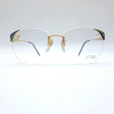 Flair Jet Set 18 Damen Vintage Brille Col 105 Neu 135 Gold Blau Grün 