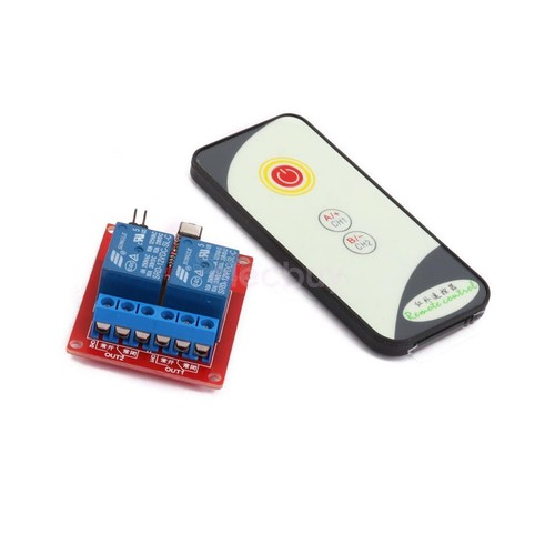 New 12V 2CH Wireless Remote Control Switch Infrared Control Module IR Receiver - Picture 1 of 4