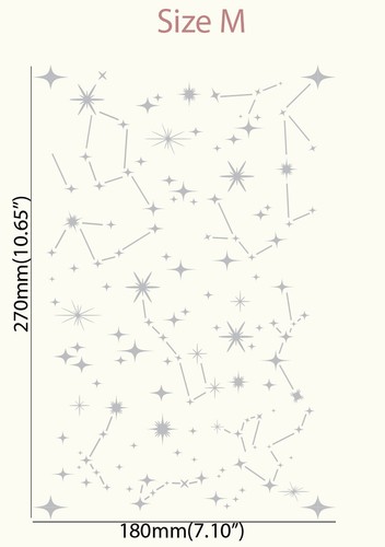 Constellation STENCIL Star Sky Pattern Paint Wall Furniture Craft Reusable TE516 - Picture 11 of 15