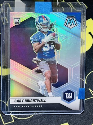GARY BRIGHTWELL 2021 Panini Mosaic SILVER PRIZM RC Rookie GIANTS NFL