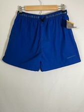 NWT VTG members only swim trunk shorts size M blue 2 front pocket with logo rare