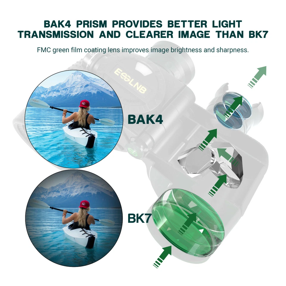 10X50 Powerful Marine Binoculars Military Level With Rangefinder Compass - Image 2 of 4