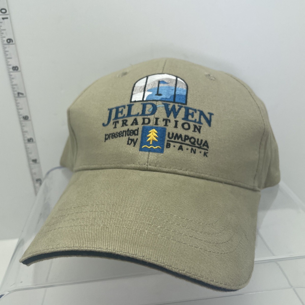 New Jeld Wen Tradition Golf Umpqua Bank Vintage Hat One Size
