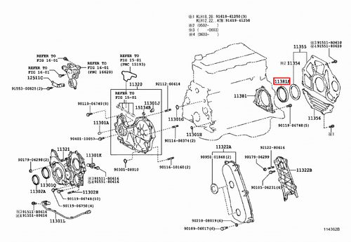 Genuine LandCruiser 80 79 78 Series 1HD 1HZ 1KZ Rear Main Oil Crankshaft Seal - Picture 18 of 20