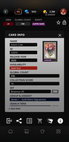Blake Monroe Halloween Lantern WWE Topps Slam DIGITAL Super Rare Card