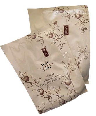 2- 2 Pack Each=4 Pads WEI East Chestnut Firming Throat & Decolletage Pads