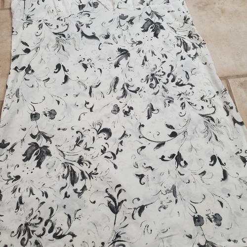 Nautica Sleepwear 100% Cotton Babydoll Nightgown Gray on White Floral Woman’s LG - Picture 4 of 8