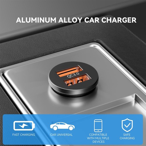 Rapide Voiture Chargeur Allume-Cigare Adaptateur Pour Xiaomi Redmi Note 14 Pro - Photo 2 sur 24