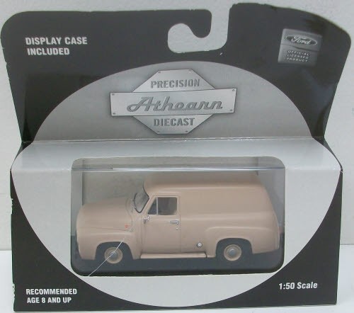 Camión Ford F-100 1955 fundido a presión Athearn 90980 1:50 panel en marrón tostado nuevo en caja | Condition: New
