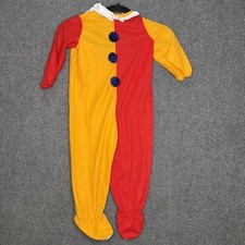 Vintage Child Clown Costume Made in USA Size 2-4 Years Halloween Circus Ruffle