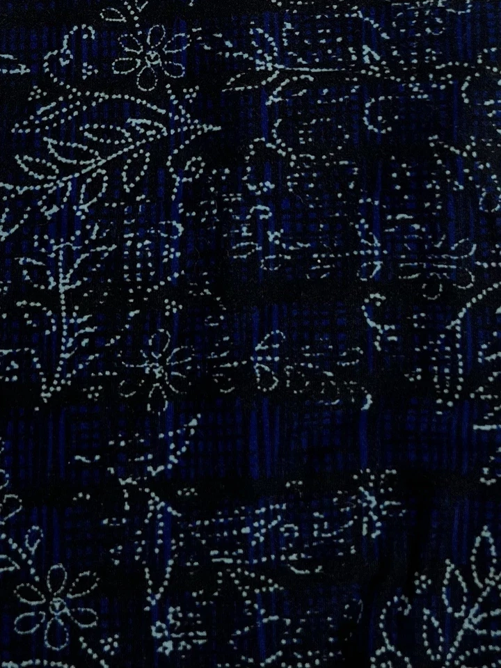 Leggings LuLaRoe OS Talla Única PAISLEY Azul Bandana Flor DOT Hojas Elásticas Foto 3 de 4