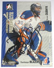 DEVAN DUBNYK SIGNED ITG HEROES AND PROSPCTS ROOKIE CARD AUTOGRAPH AUTO!. rookie card picture