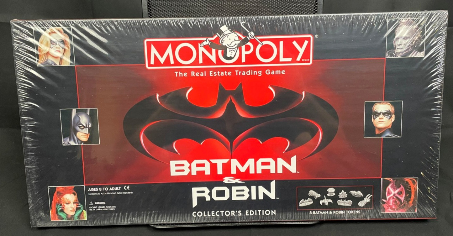 Batman & Robin Monopoly Collector’s Edition (1997) – Factory Sealed – DC Comics