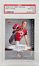 2008 U.D. First Edition MATT RYAN Rookie Card PSA 10 Gem Mint
