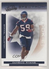 2006 Playoff Absolute Memorabilia Rookie Spectrum Black 56/100 DeMeco Ryans 0q3