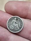 1853-O Seated Liberty Half Dime Arrows VF Silver Coin New Orleans