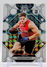 2023 Panini Mosaic - Rookie Tucker Kraft #368 White Mosaic Prizm /25 (RC)