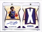 2017-18 Panini Opulence De'Aaron Fox RC Rookie Letter Patch Auto Booklet #/3