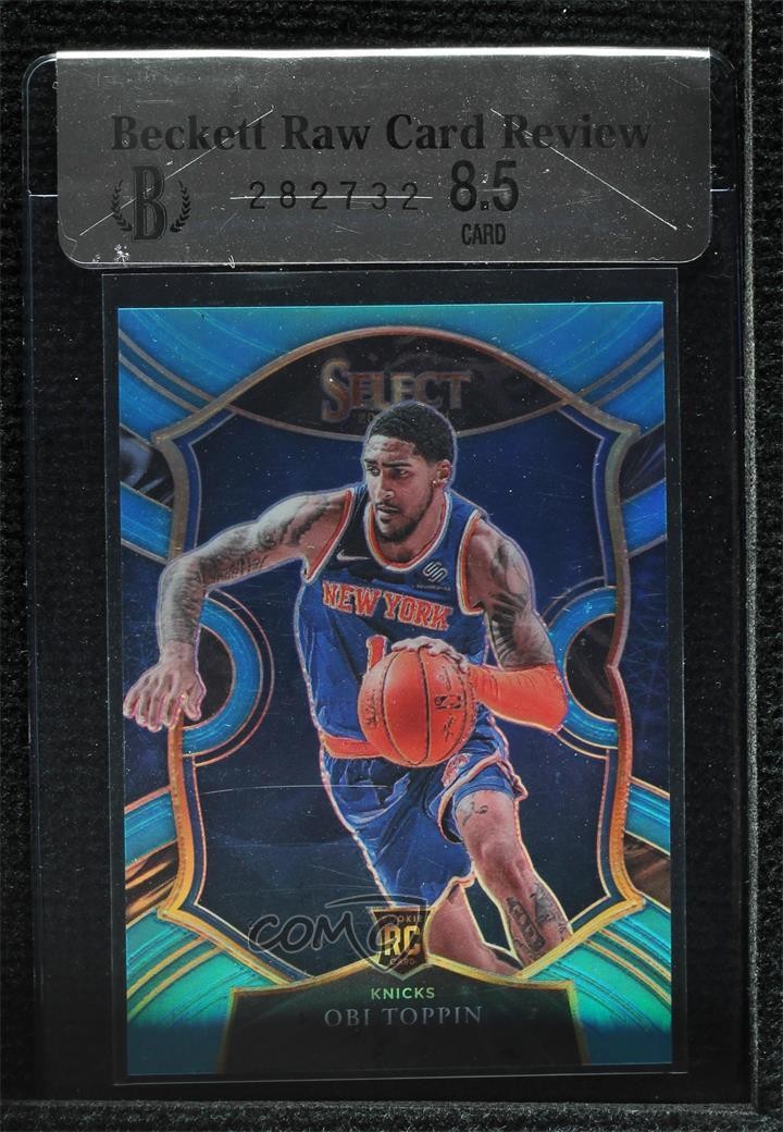 2020-21 Panini Select Concourse Light Blue Prizm /299 Obi Toppin #68 8k9