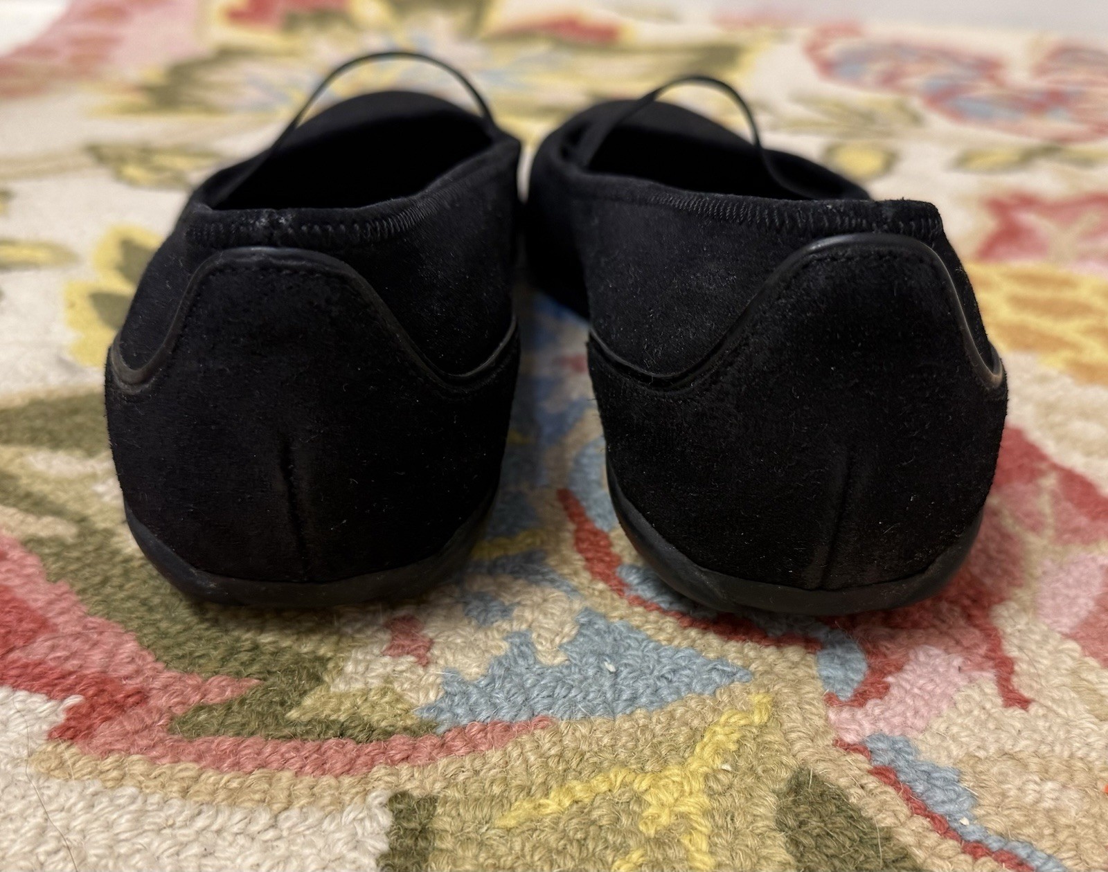 PRADA Vintage Balletcore Black Suede Mary Jane Ballerina Flats - Size 37/7 thumbnail 6