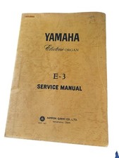 Vintage Yamaha Electone E-3 Service Manual Schematics