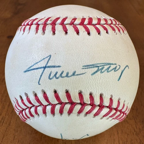 Willie Mays Willie McCovey Signed Autographed NL Baseball Ball JSA LOA
