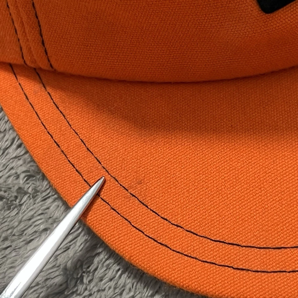 Boné de caça OS laranja vintage feito nos EUA para área externa - Imagem 4 de 4