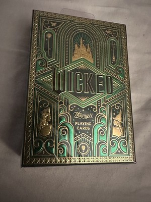 Wicked Theory 11 Spielkarten Zauberer von Oz Geschenk Sammlerstück Deck Spiel Neu Versiegelt
