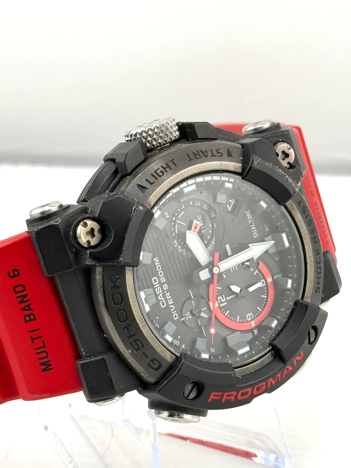 Casio G-shock Frogman GWF-A1000-1A4 Black with red band - Image 2 of 4