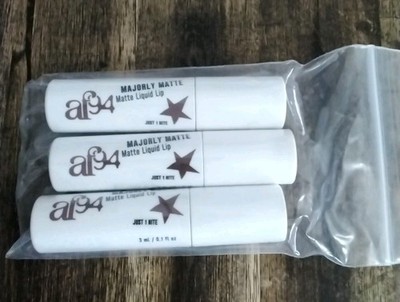 3 Af94 Majorly Matte Liquid Lipstick Just 1 Nite Vegan NEW SEALED  (LOT OF 3)