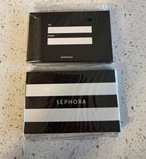 2 Sephora Compact Rectangle Makeup Mirror Black & White Striped Gift Box