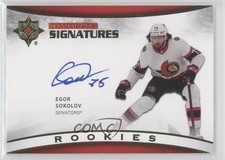 2021-22 Upper Deck Ultimate Collection Signatures Rookies Egor Sokolov Auto 0bn4