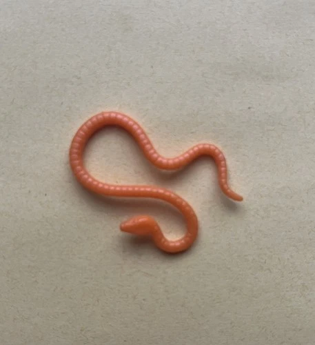 Vintage Kenner Star Wars Yoda Orange Snake Accessory 1980 Original