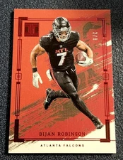 2024 Panini Impeccable Bijan Robinson Ruby FOTL #/8 Falcons KHH 