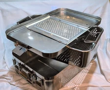 Walter Lorenz Surgical Assist Sterilization Tray With Basket  No Tools 41-1413