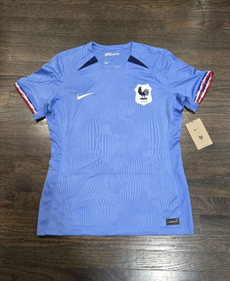 Nike France FFF Women's National Team 23 Home Stadium Jersey Blue Women's Size M