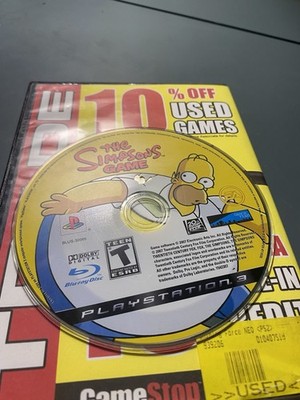 The Simpsons Game for PS3 PlayStation 3 For Parts Not Working