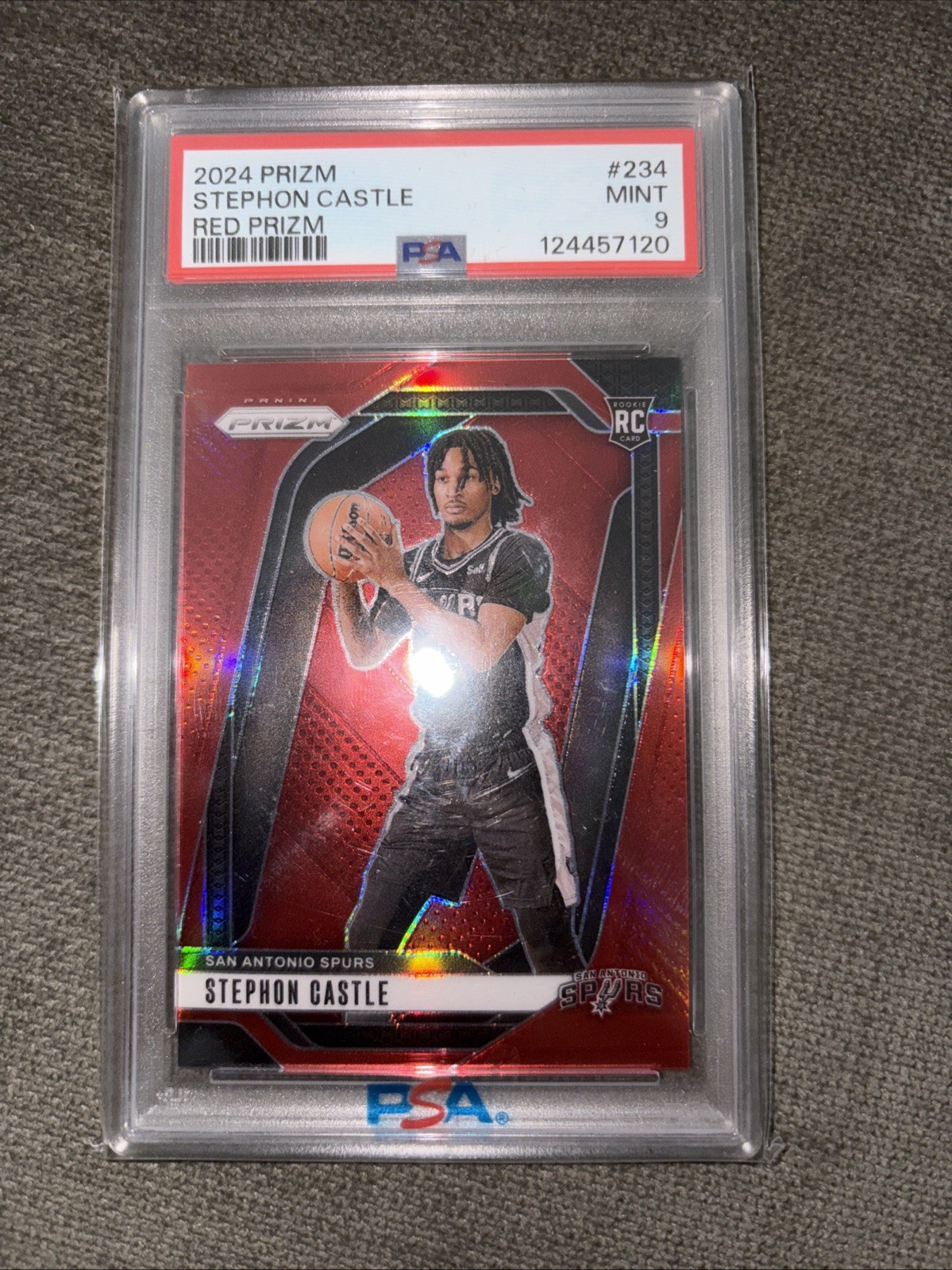 2024-25 Panini Prizm - Stephon Castle #234 Red Prizm /299 (RC)