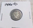1906-D Barber Head Dime - Silver, VG+ Condition. (GL#4)